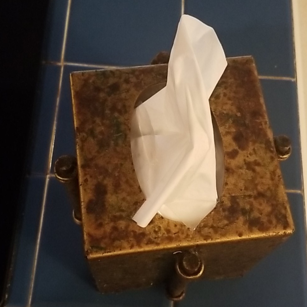Antique Tissue Box - Picture 2 of 2
